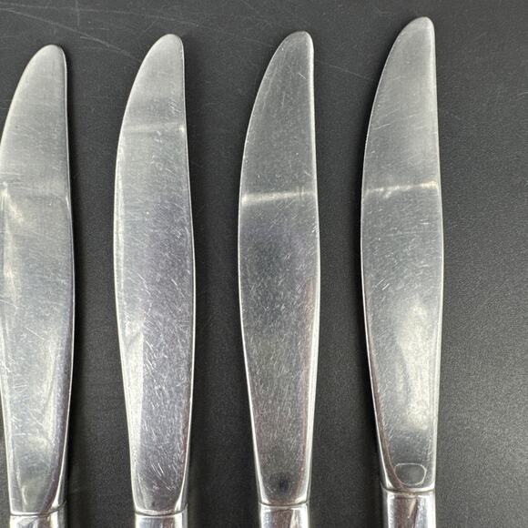 Wm. A Rogers Oneida Surf Club Stainless Vintage Solid Handles Knives Knife Lot 6 - Picture 5 of 10